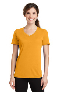 Port & Company Women's Performance Blend V-Neck Tee.