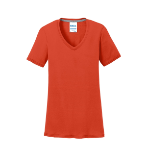 Port & Company Women's Performance Blend V-Neck Tee.