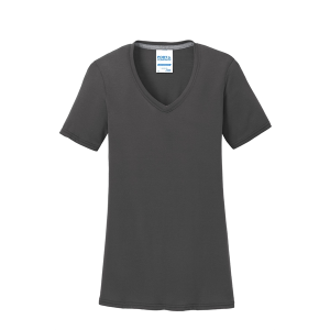 Port & Company Women's Performance Blend V-Neck Tee.