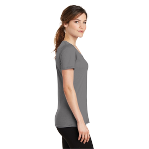 Port & Company Women's Performance Blend V-Neck Tee.