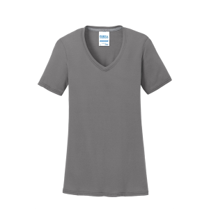 Port & Company Women's Performance Blend V-Neck Tee.