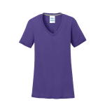 Port & Company Women's Performance Blend V-Neck Tee.