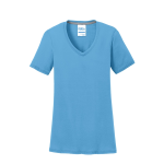 Port & Company Women's Performance Blend V-Neck Tee.