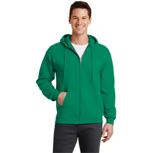 Port & Company - Core Fleece Full-Zip Hooded Sweatshirt.