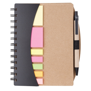 Broome Junior Notebook with Pen, Flags & Sticky Notes